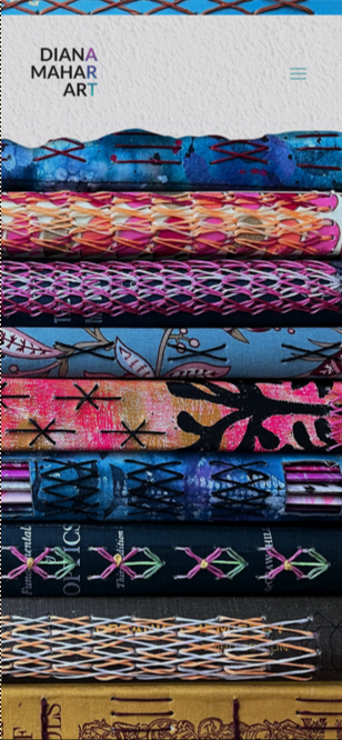 Hompage of Diana Mahar Art for mobile devices